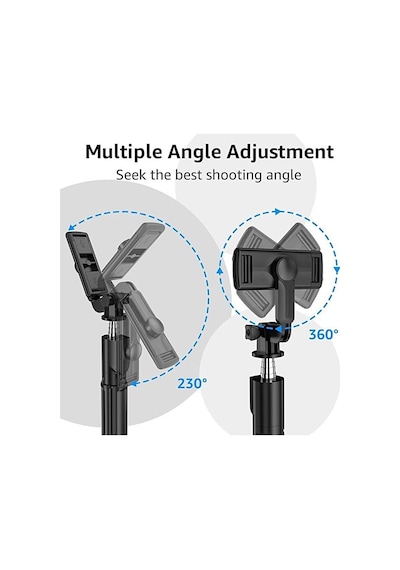3in1 Bluetooth Kumandalı Ayaklı Selfie Çubuğu Tripod 170 Cm