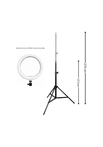 Joyplus Selfie Çubuğu Ring Light Led Işıklı Tripod Halka Youtuber Tiktok Video Makyaj Işığı Ayaklı