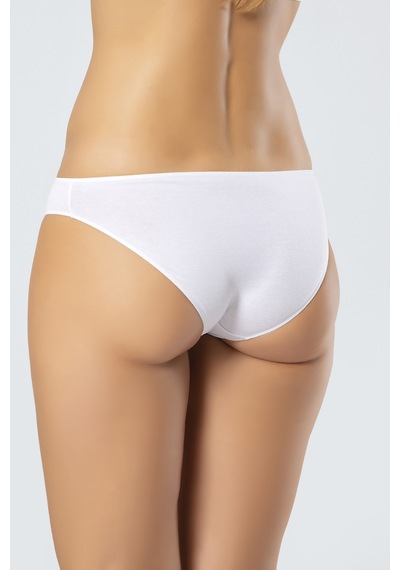 Türen 924 Kadın Likralı Pamuk Bikini Külot 3'lü Paket-beyaz&siyah&ten Siyah