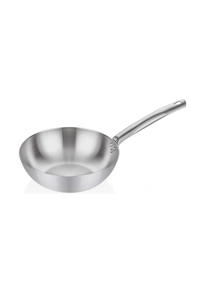 Altınbaşak Alb 104wk/24 Çelik Wok Tava 24 Cm Gri