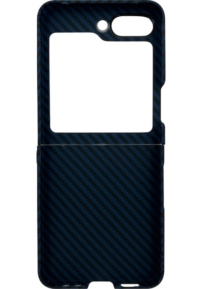 Nettech Samsung Galaxy Uyumlu Z Flip 5 Karbon Seri Arka Koruma Kılıf Yeşil