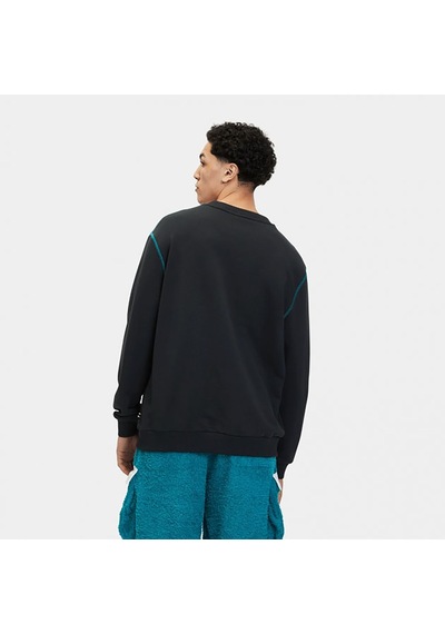 Siyah Fila Erkek Bisiklet Yaka Sweatshirt Lu411126 Siyah