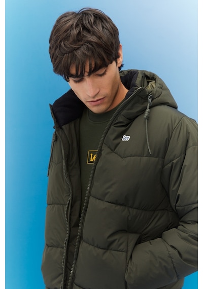 Lee Regular Fit Normal Kesim Kapüşonlu Haki Şişme Mont L88Bny300 Yeşil Lee Regular Fit Normal Kesim Kapüşonlu Haki Şişme Mont L88Bny300 Yeşil