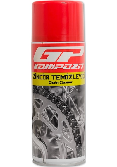 Gp Kompozit Bkm02 Motosiklet Bakım Seti Zincir Temizleyici + Zincir Yağı + Zincir Temizleme Fırçası