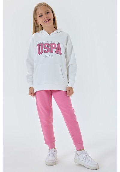 U.S. Polo Assn. Kız Çocuk Beyaz Eşofman Takımı 5274-48266 Beyaz