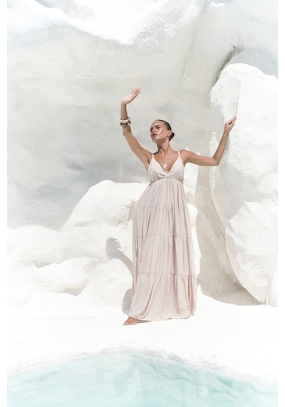 Mai Collection Mai Studios Co. Siena Vizon Askılı Uzun Elbise Vizon Mai Collection Mai Studios Co. Siena Vizon Askılı Uzun Elbise Vizon