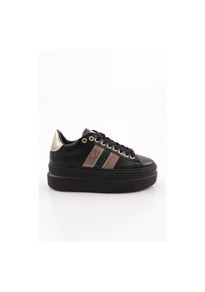 Dgn Es865 Kadin Kalin Silver Taşli Sneakers Ayakkabi ES865-2007-R123499 Siyah