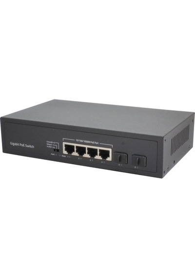 Vıdeopark Vp-4pg-2sfp 4 Port Gbıt Poe + 2 Port Sfp 60w Poe Swıtch Dahili Power