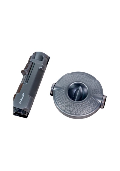 Parmida Çakmak Kesici İkili Gunmetal Puro Seti - Tr9260