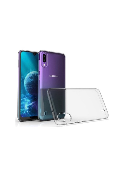 Samsung Uyumlu Galaxy M10 Kılıf 02 Mm Silikon Ince Arka Kapak Renksiz