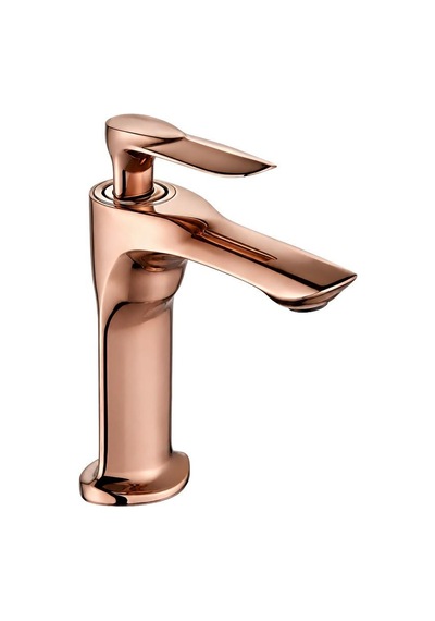 Lava Kısa Lavabo Bataryası Parlak Rose