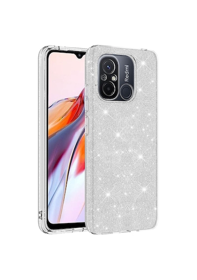 Xiaomi Uyumlu Redmi 12c Kılıf Zore Parıltılı Simli Shining Silikon