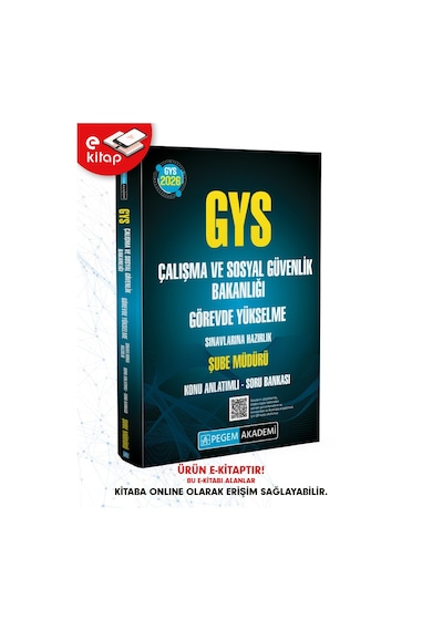 2026 Gys Çalışma Ve Sosyal Güvenlik Bakanlığı Görevde Yükselme Sınavlarına Hazırlık Şube Müdürü Konu Anlatımlı Soru Bankası E-kitap