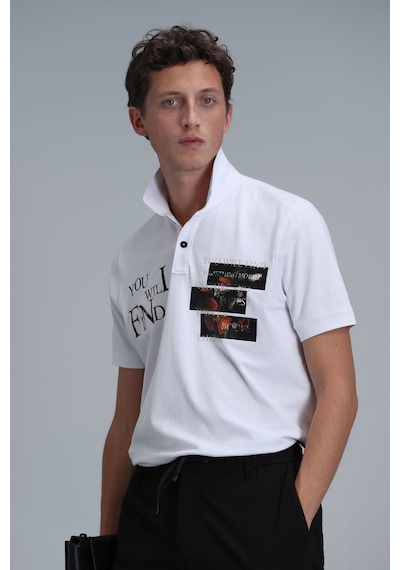 Lufian Erkek Mandy Smart Polo T-shirt 111040178 Beyaz