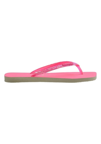 Square Glitter Neon Pink Kadın Terlik-4800 Neon Pink
