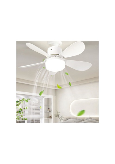 Ct-1154 Vantilatörlü Led Ampul - Pervaneli Tavan Fanı Banyo Mutfak Tipi Serinletici Fan