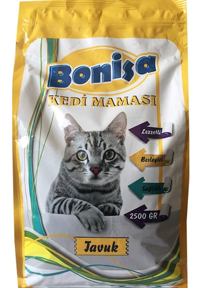 Bonisa Tavuklu Kedi Maması 2.5 Kg