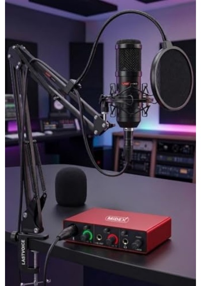 Karın Bölgesix Glx Paket-2 Bm800 And Mikrofon Ses Kartı + Stand Set