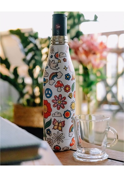 Les Artistes Paris Isı Yalıtımlı Çelik Termos 500ml Happy Renkli