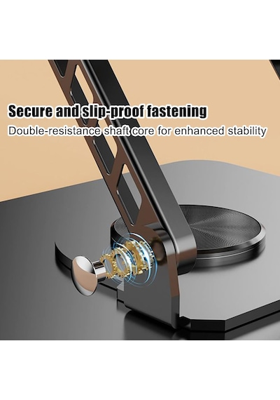 Lexroo Laptop Soğutucu Stand Çift Fanlı 360 Derece Döner Ayarlanabilir Notebook Yükseltici Metal