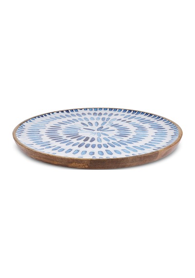 Karaca Mango Dekoratif Tabak Mavi 29 Cm