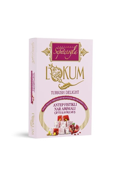 Sepetçioğlu Kastamonu Meşhur Antep Fıstıklı Nar Aromalı Kavrulmuş Lokum 240 G