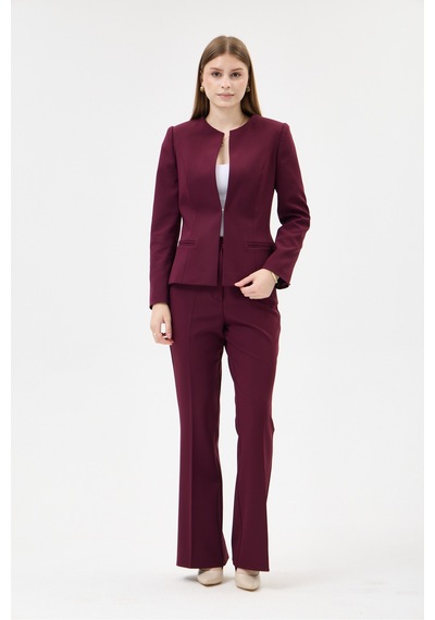 Velnara Moda Mürdüm Klasik Kadın Takım Elbise -sıfır Yaka Ceket & İspanyol Paça Pantolon Koyu Mürdüm - 927017052 Koyu Mürdüm Velnara Moda Mürdüm Klasik Kadın Takım Elbise -sıfır Yaka Ceket & İspanyol Paça Pantolon Koyu Mürdüm - 927017052 Koyu Mürdüm