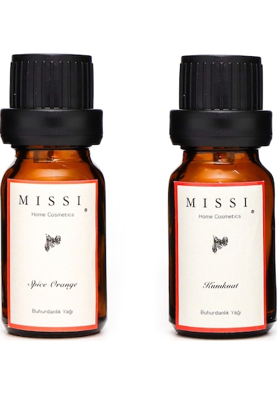 MİSSİ 2li Kumkuat & Spice Orange BUHURDANLIK ESANSI/YAĞI