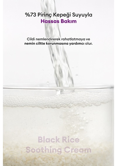 Midha Black Rice Soothing Hassas Ciltler için Nemlendirici Yüz Bakım Kremi 50 ML