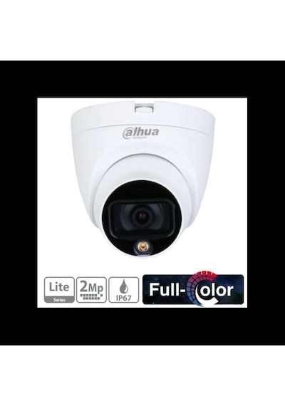 Dahua Hac-hdw1209tlq-led-0280b, 2mpix, 2.8mm Lens, 20 Mt Gece Görüşü, Full Color, 4 In 1, Dome Kamer