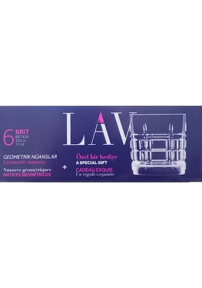Lav Brit Meşrubat Viski Bardağı 325 Cc