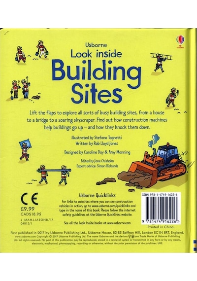 Look Inside A Building Site - Usborne