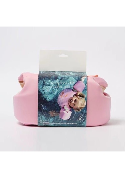Sunnylife - Çocuk Yüzme Kolluklu Can Yeleği 19-30 Kg Pembe
