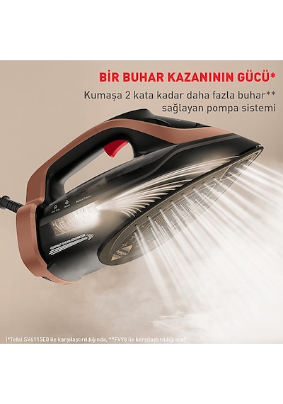 Tefal Ultimate Power Pro FV9E5 3200 W Buharlı Ütü