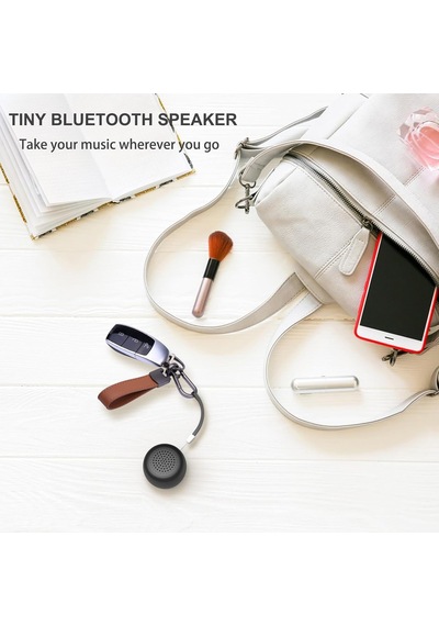 Mini Bluetooth Hoparlör, Küçük Küçük Taşınabilir Bluetooth 5.0 Hoparlörler Açık Kapalı İçin Mükemmel Siy