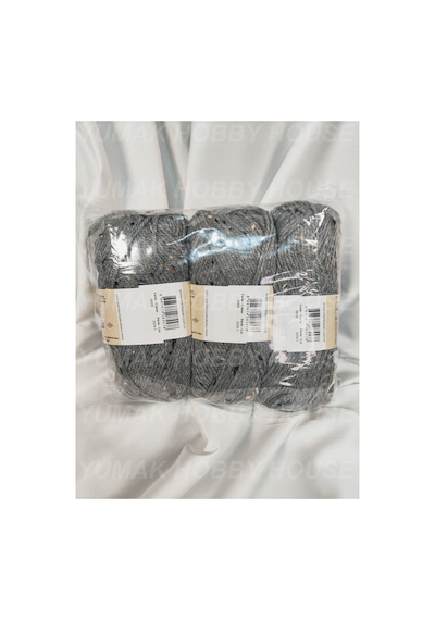 Favori Tweed Gümüş El Örgü İpi 3 Adet - Renk: 008b