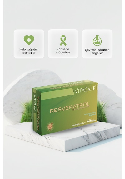 Resveratrol 60 Tablet Desteği & Hücre Koruma