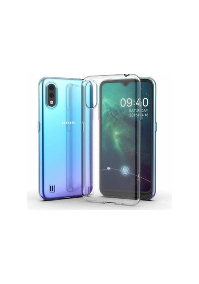 Samsung Galaxy Uyumlu A01 Şeffaf Kılıf Süper Silikon