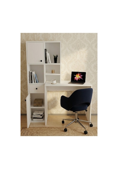 Juliet Dolaplı Raflı Çekmeceli Kitaplıklı Çalışma Masası Beyaz - 885986509 Beyaz Juliet Dolaplı Raflı Çekmeceli Kitaplıklı Çalışma Masası Beyaz - 885986509 Beyaz