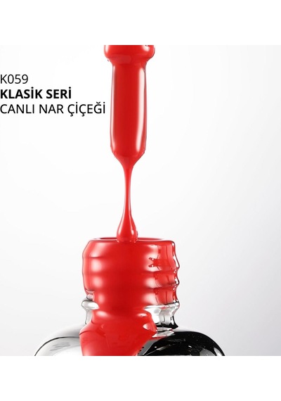 Kalıcı Oje K059, Canlı Nar Çiçeği, 4 Ml Diğer