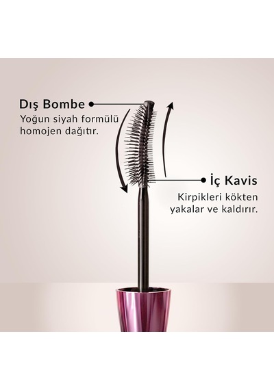 Tr Lash Extension Yoğun Siyah Suya Dayanıklı Maskara 13 Ml 3d Kıvrım Ve Takma Kirpik Uzatma Etkisi