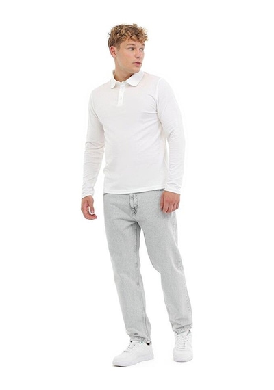 Kinetix Mb Sn329 Ukol Polo 5pr Erkek Beyaz Uzun Kol T-shirt 102024513 Beyaz