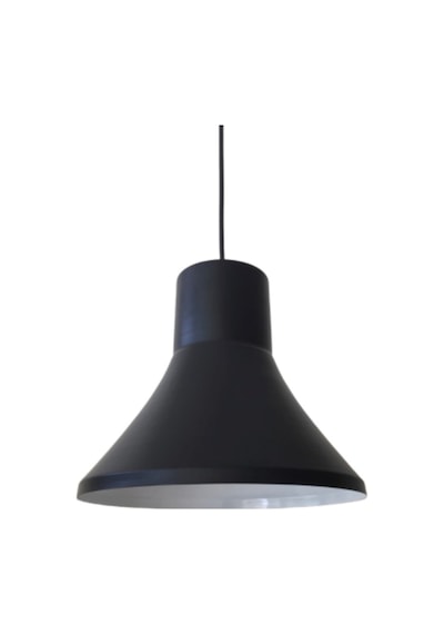 Mylights Retro Rustik Metal Sarkıt Avize Mat Siyah Içi Beyaz