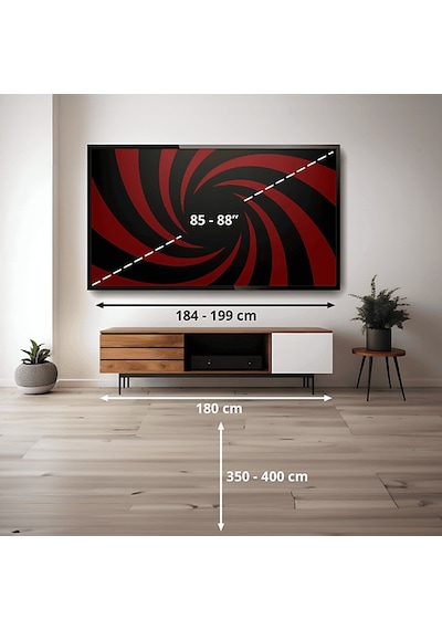 SAMSUNG 85QN85F 85"  214 Ekran Uydu Alıcılı 4K Ultra HD Smart QLED TV
