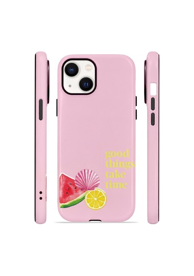 Apple iPhone Uyumlu 15 Vorian Çift Katmanlı Kılıf Good Things Fruit Corner