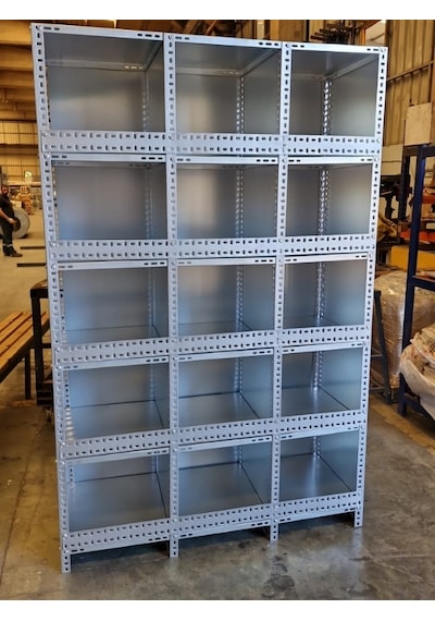 Çelik Raf 5 Katlı 43x130x200 Cm Raf Sistemleri, Depo Rafı, Arşiv Rafı, Kiler Rafı, Mutfak Rafı Gri