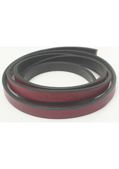 10 Mm Yassı Deri Kayış 2 Metre 10 Mm / Bordo