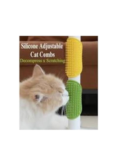 Kedi & Köpek Tüy Toplama Yıkama Ve Ayarlanabilir Köşe Kaşınma Silikon Fırçası 47x38 Mm 5 Adet - 875561943
