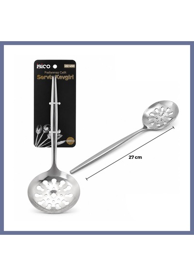 Bezos Krom Metal Servis Kevgir 27cm Dlra Çok Renkli