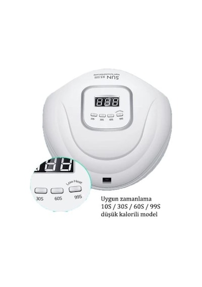 Sun UV X5 Max Kalıcı Oje Ve Protez Tırnak Kurutucu 45 Led 120 W